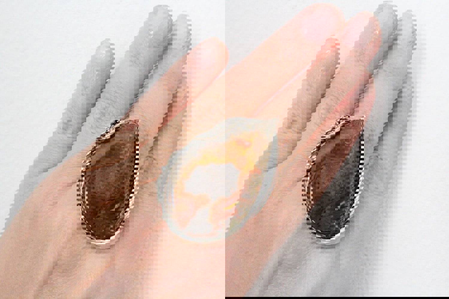 Sterling Silver 925 Women's Jewelry Set with Crazy Lace Agate (Ring, Earrings, Pendant)