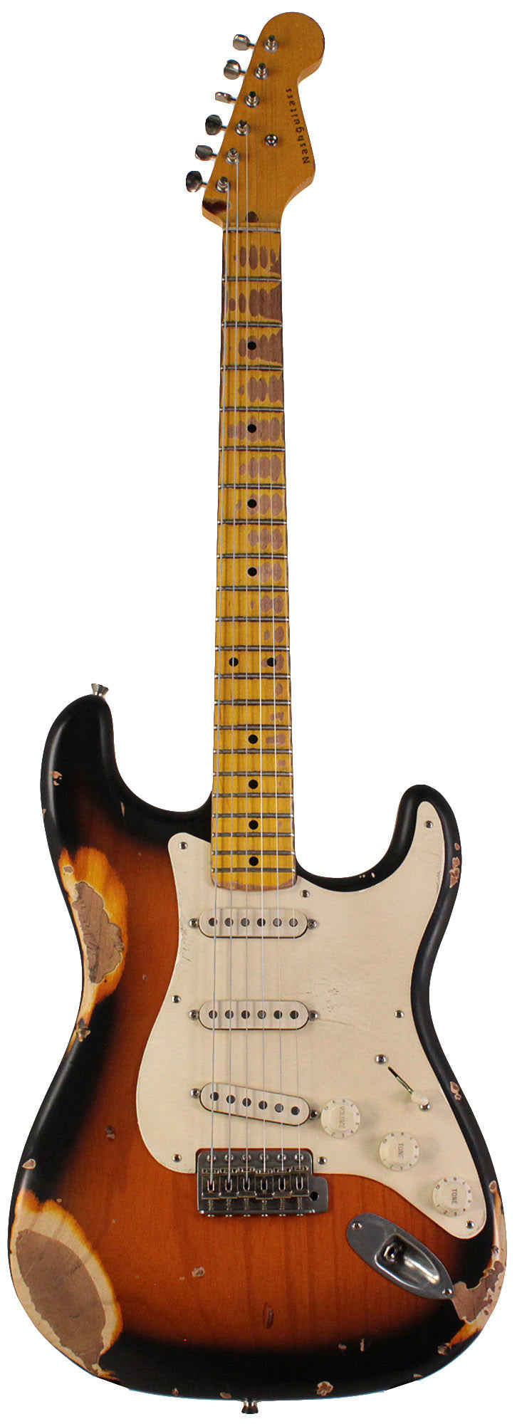 Nash S-57 Guitar, 2-Tone Burst, Heavy Aging