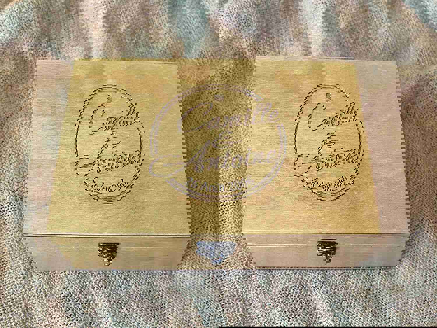 Personalized Keepsake Box for Couples - Custom Anniversary Gift