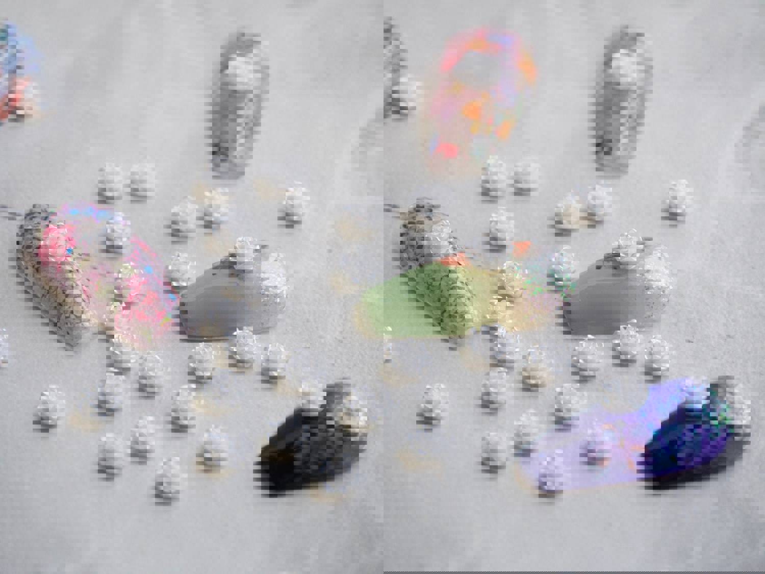 20pcs 3D Floral Nail Decals - Rose Flower DIY Charm for Nail Gel Polish Acrylic Design