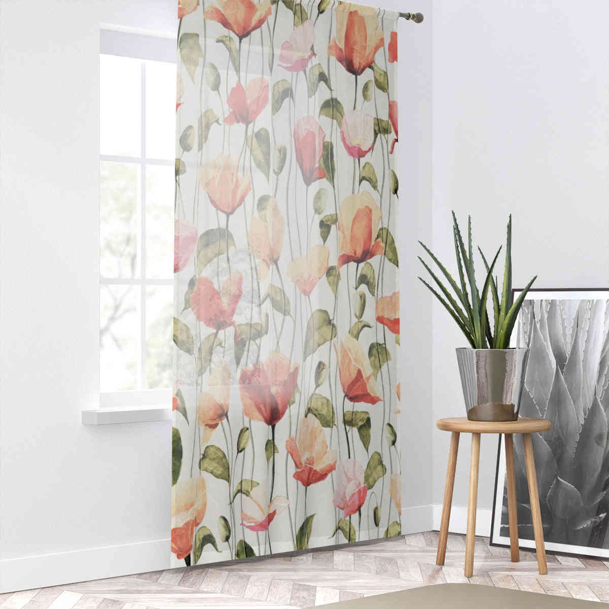 BREEZY GARDEN - SHEER Window Curtain