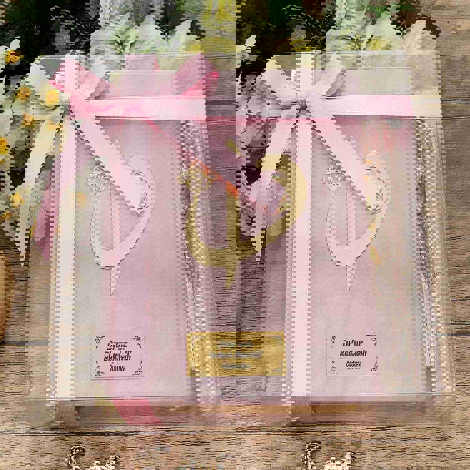 Pink Quran Gift Set - Islamic Wedding, Hajj, and Special Occasion Favors