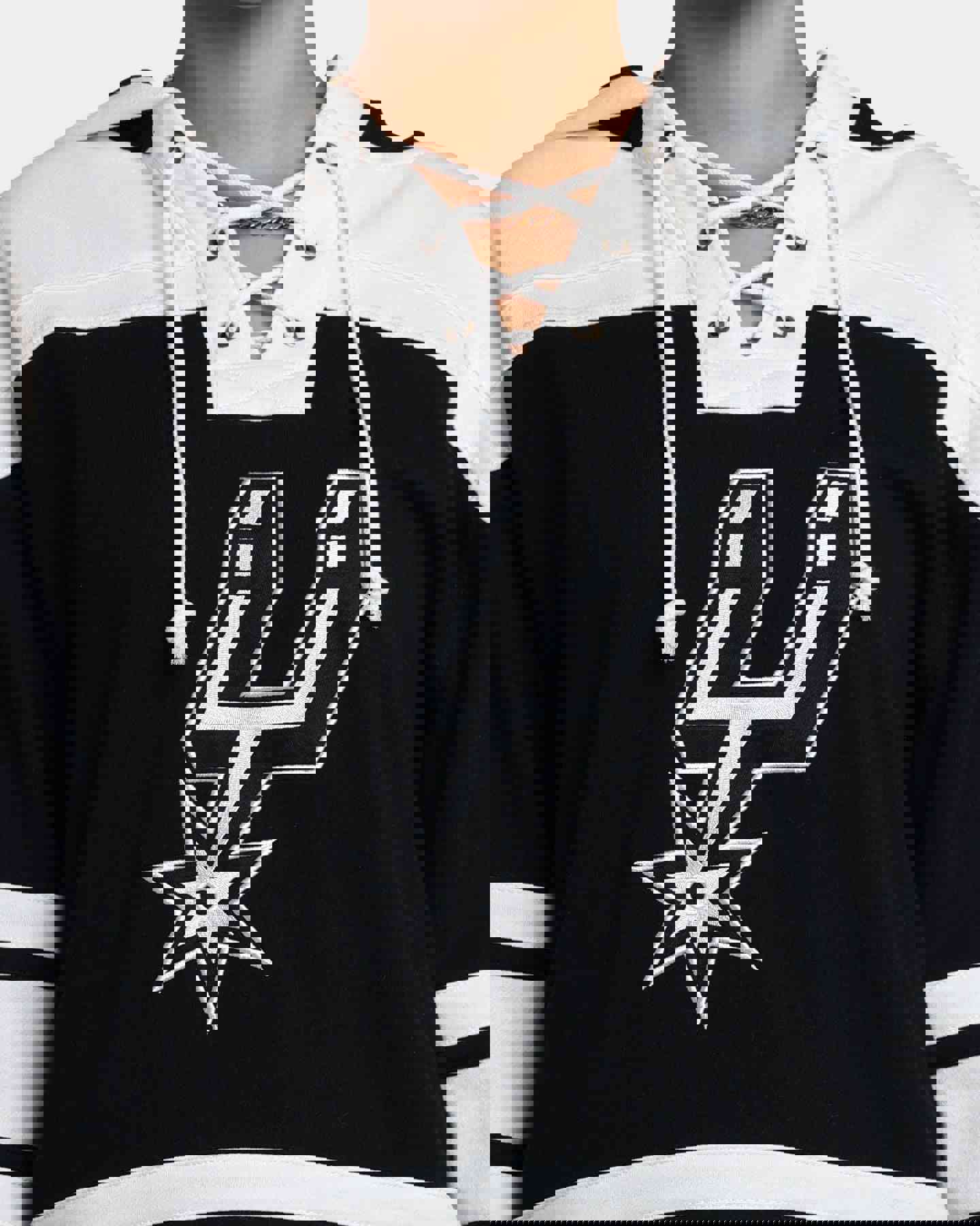 47 Brand San Antonio Spurs Superior Lacer Hoodie Jet Black