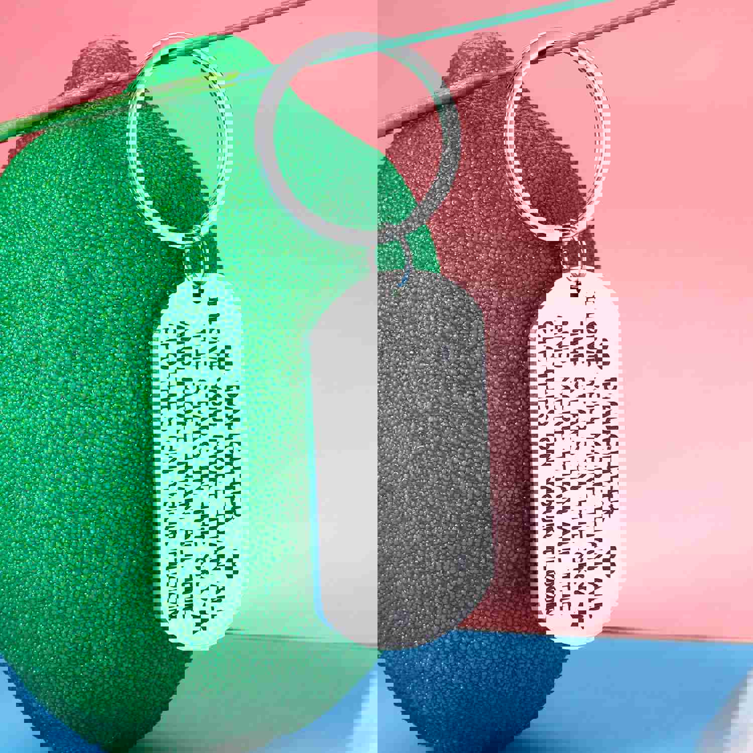 Funny I Love You Keychain Gift for Daughter - 16th 18th 21st Birthday, Christmas, Valentines Day Present from Mom Dad