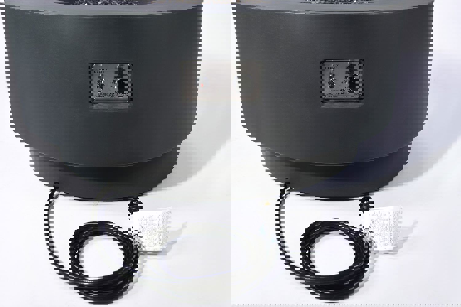 Nimes Modern Smooth Concrete Round Fire Pit Table