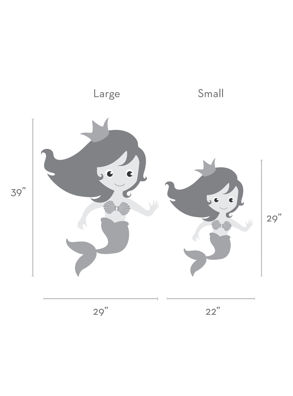 Mermaid Wall Decal - Under the Sea Wall Decal