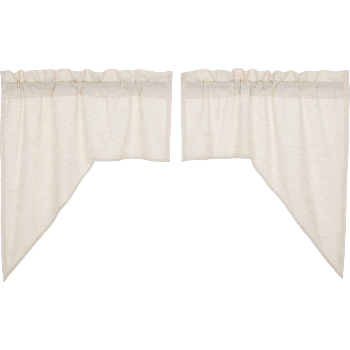 Simple Life Flax Natural Swag Set of 2 - 36x36x16 - Farmhouse Style Home Decor