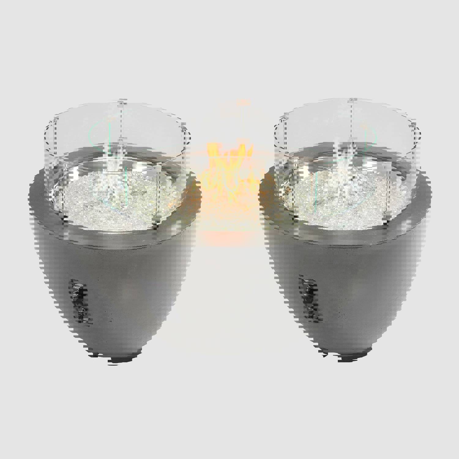 42 Cove Round Gas Fire Pit Bowl - Modern Outdoor Fire Pit