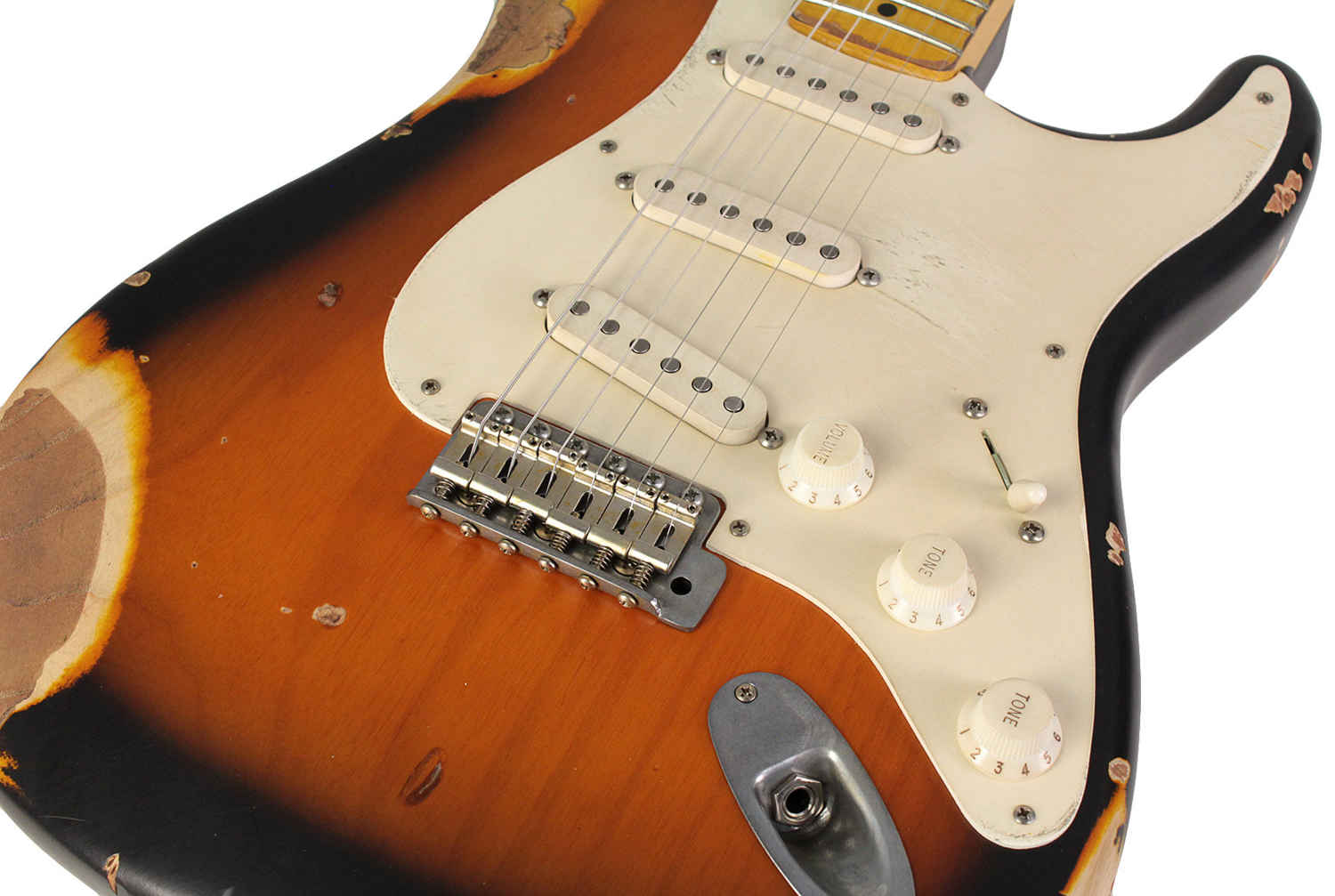 Nash S-57 Guitar, 2-Tone Burst, Heavy Aging