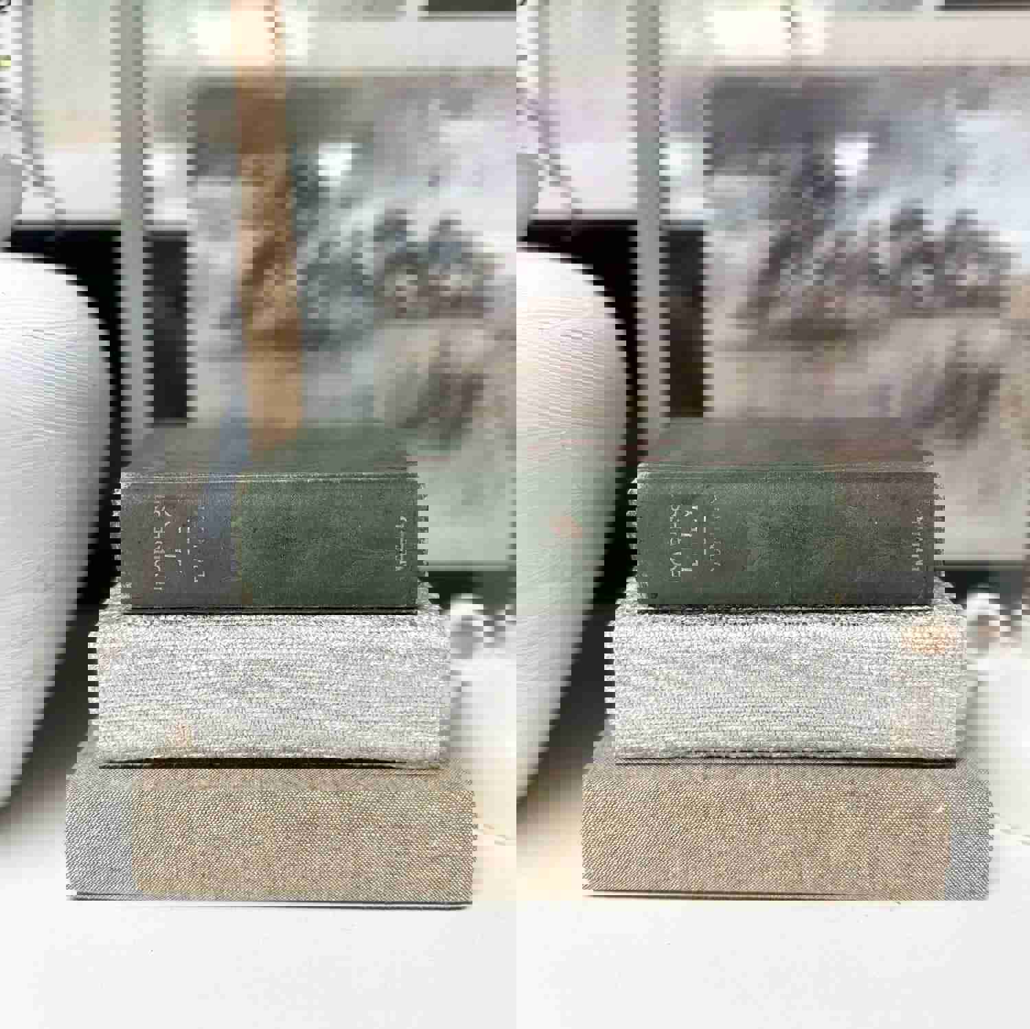 Green Decorative Books for Home and Shelf Decor