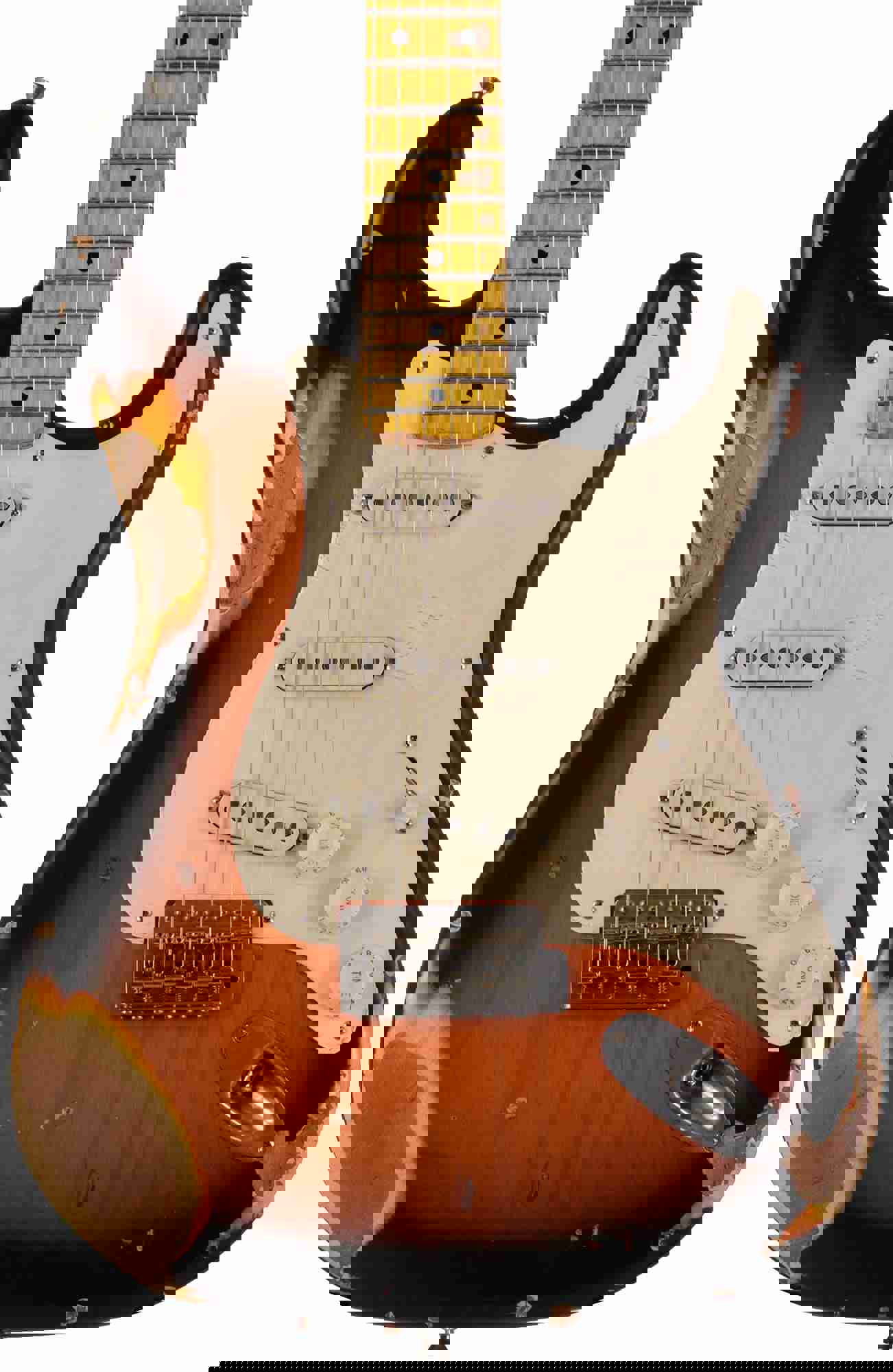 Nash S-57 Guitar, 2-Tone Burst, Heavy Aging