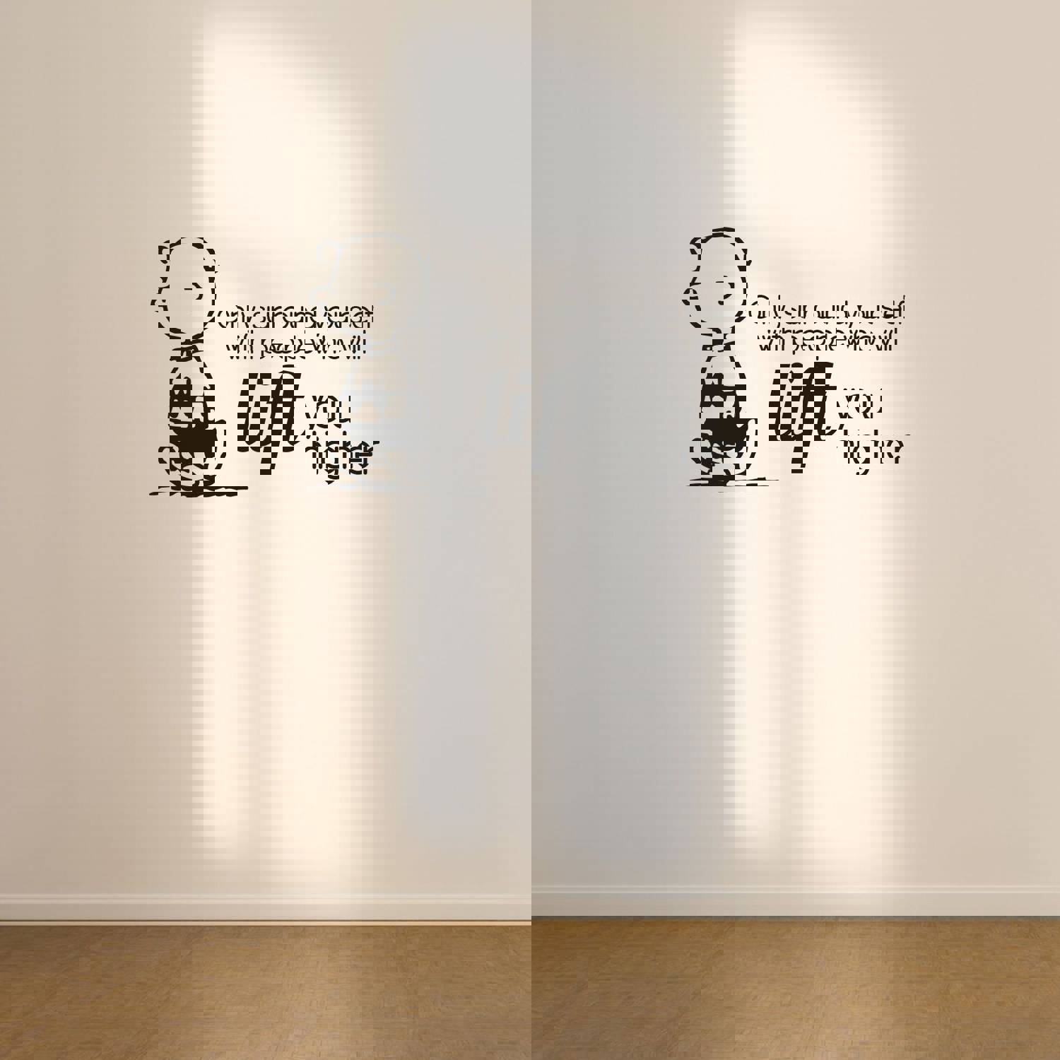 Snoopy Vinyl Wall Art Sticker Decal - Motivational Quote for Home Decor