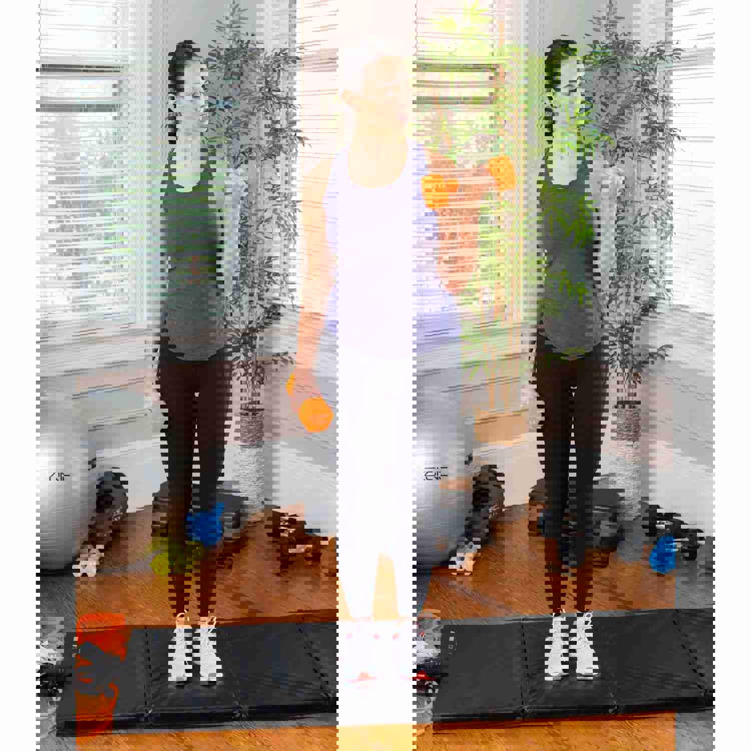 4-Way Foldable Fitness Mat – Black