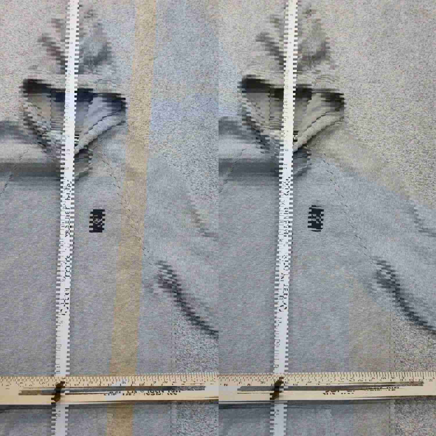 Under Armour Men's Pullover Hoodie - Ribbed Cuff & Hem, Pockets, Logo, Gray, Size Large