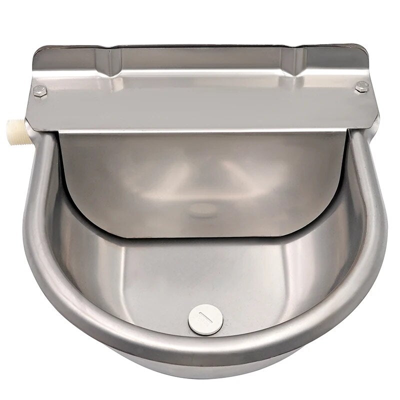 Stainless Steel Automatic Float Valve Water Bowl for Cattle, Horse, Sheep, and Pets