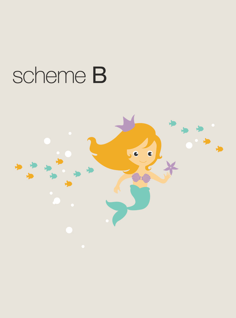 Mermaid Wall Decal - Under the Sea Wall Decal