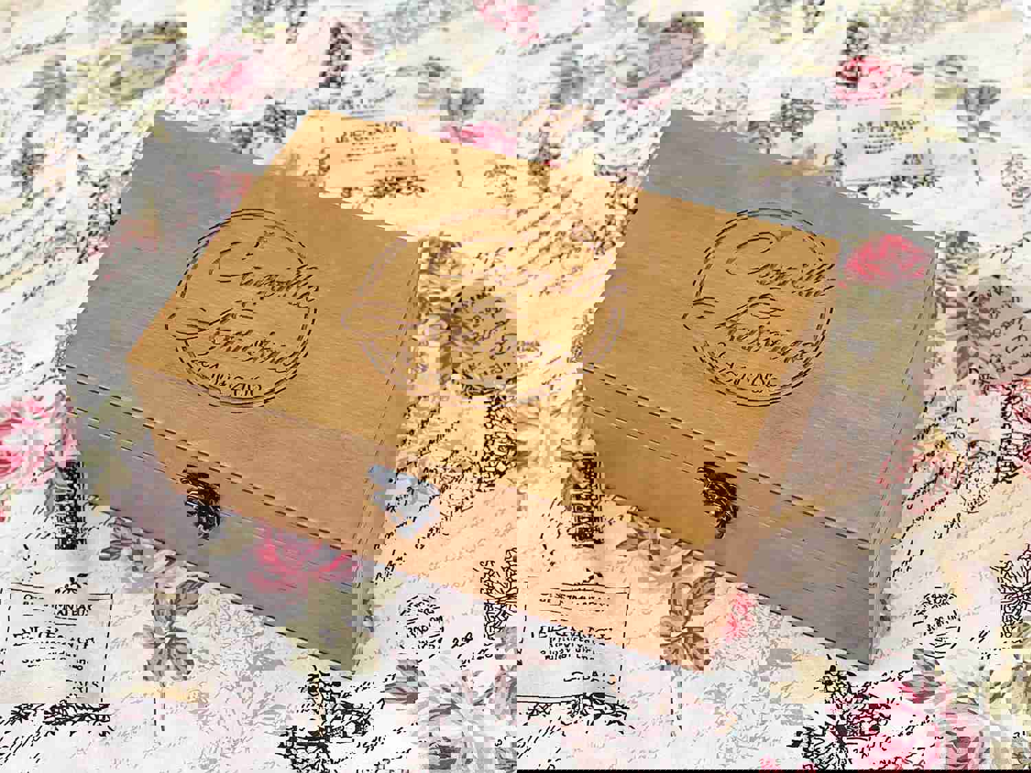 Personalized Keepsake Box for Couples - Custom Anniversary Gift