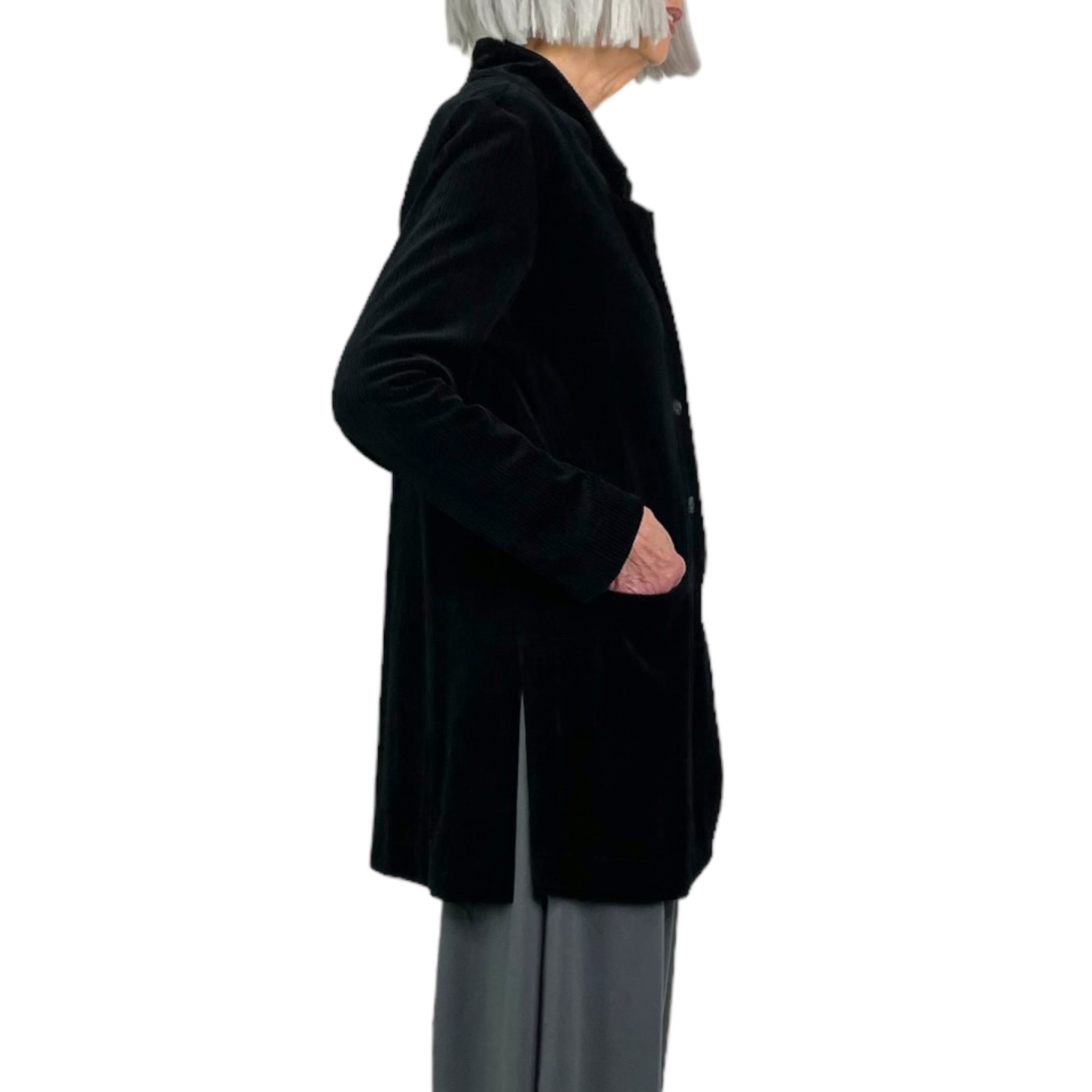 TORRES CHENILLE JACKET - Notch Collar Cotton Blend Jacket