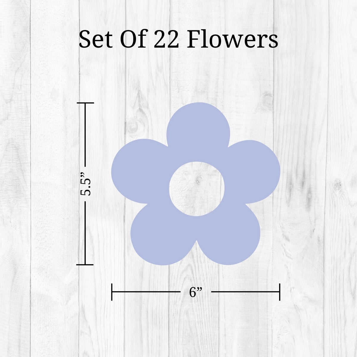 Pastel Flowers Wall Decals - Peel and Stick Floral Decor