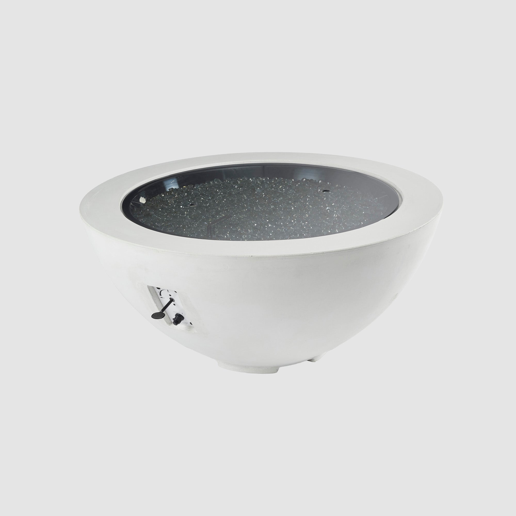 42 Cove Round Gas Fire Pit Bowl - Modern Outdoor Fire Pit