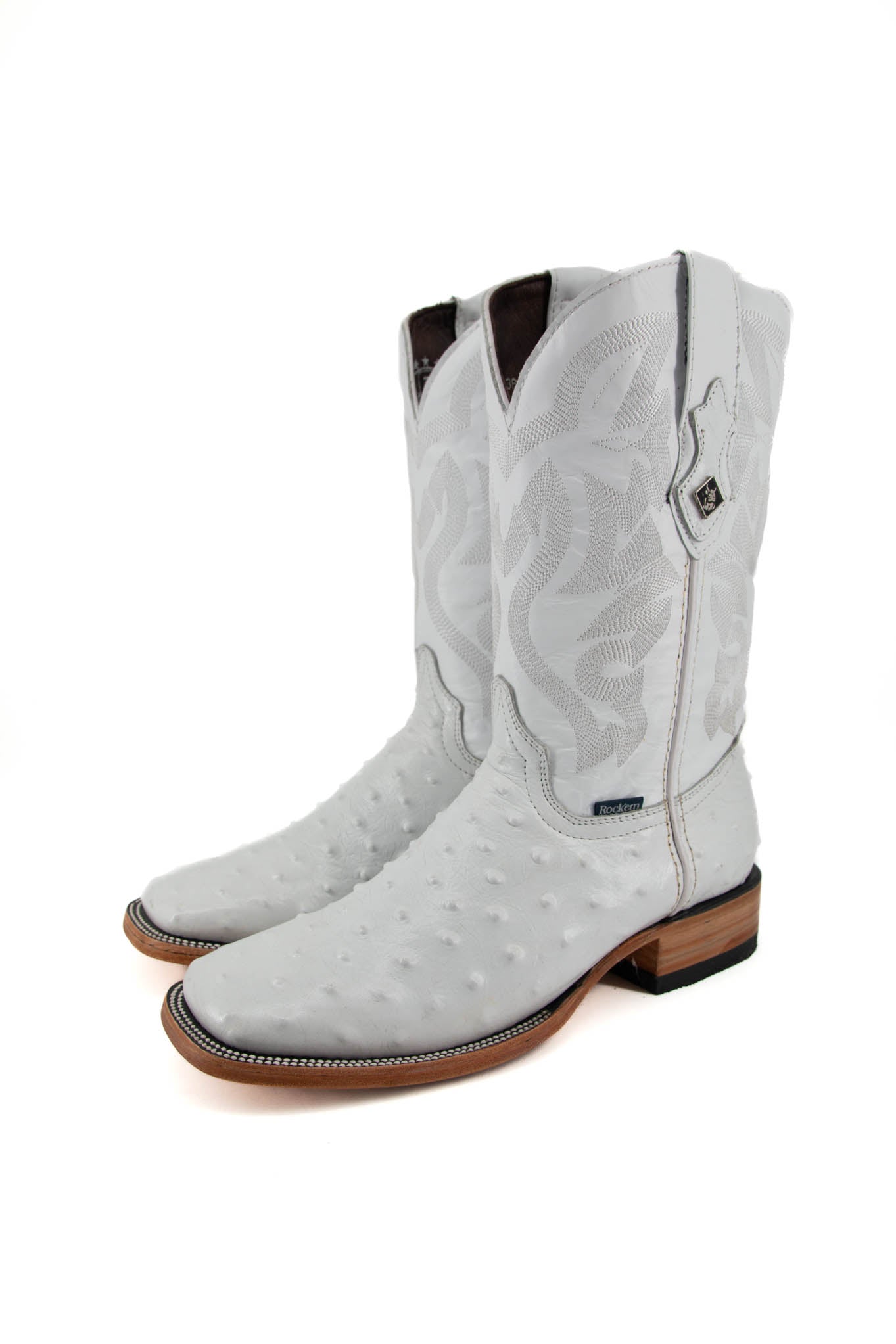 Imit Avestruz Ranch Square Toe Cowboy Boot
