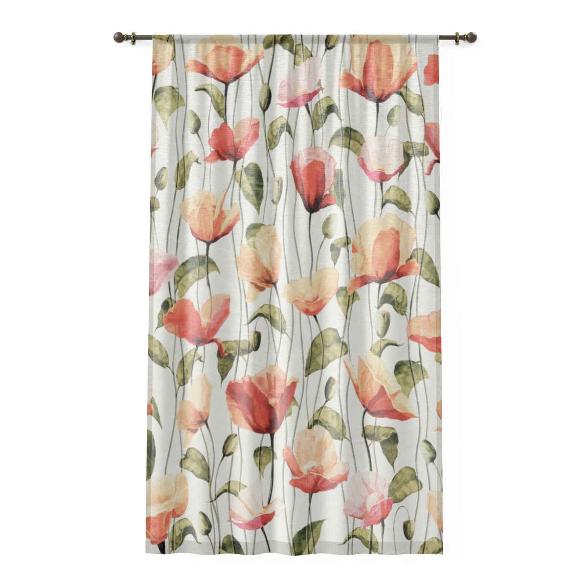 BREEZY GARDEN - SHEER Window Curtain