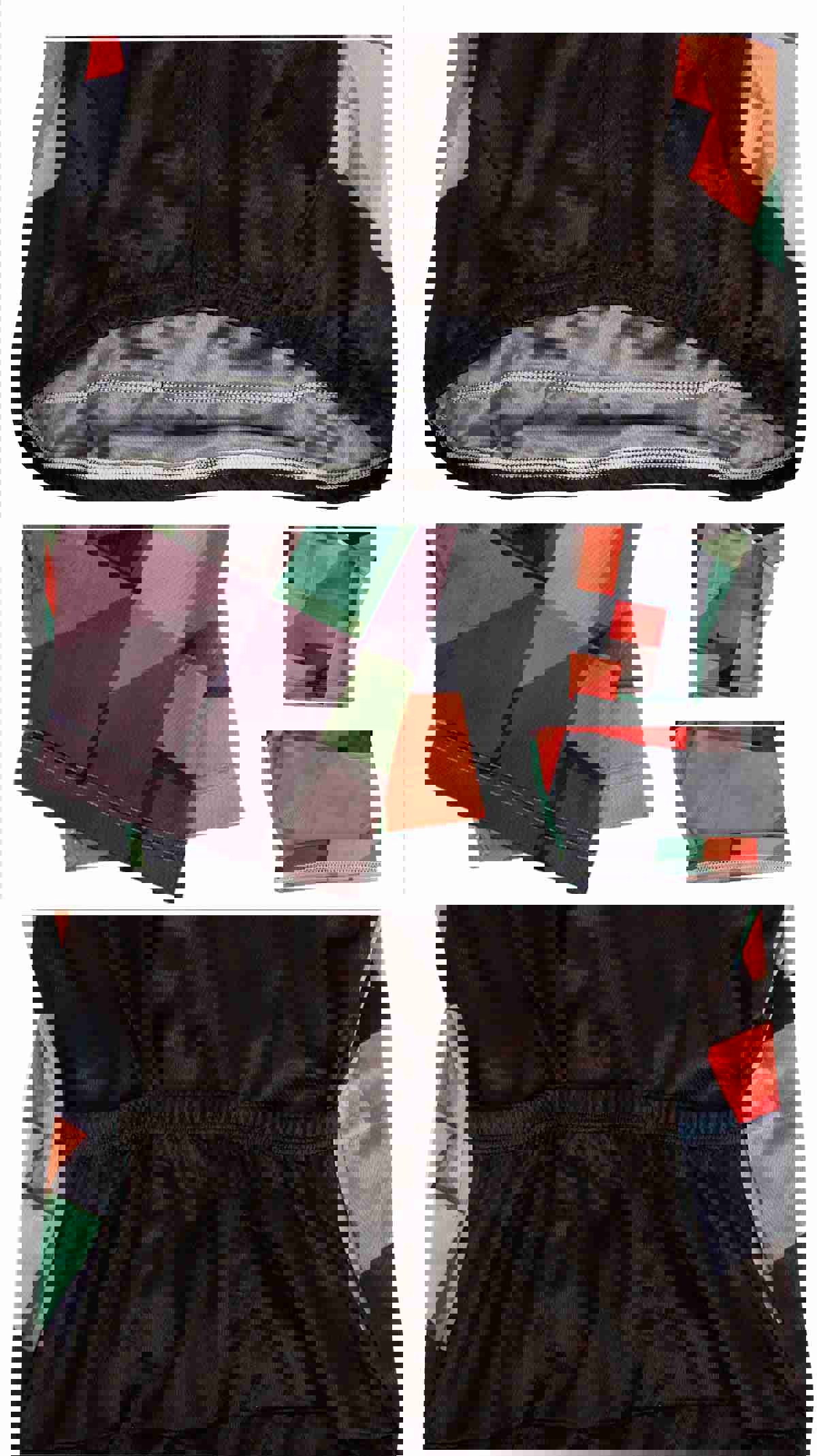 Ilpaladino Colorful Arms Breathable Black Jersey Mens Short-Sleeve Bicycling Shirt for Summer Outdoor Sports