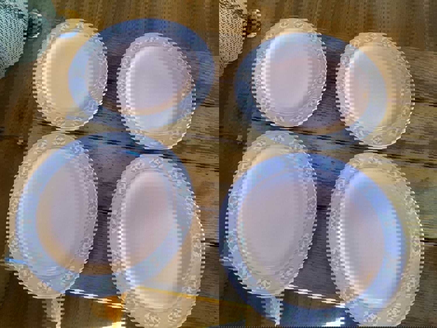 Vintage Treasure Craft SOUTHWEST Set of 4 Dinner Plates 10 5/8” Japan