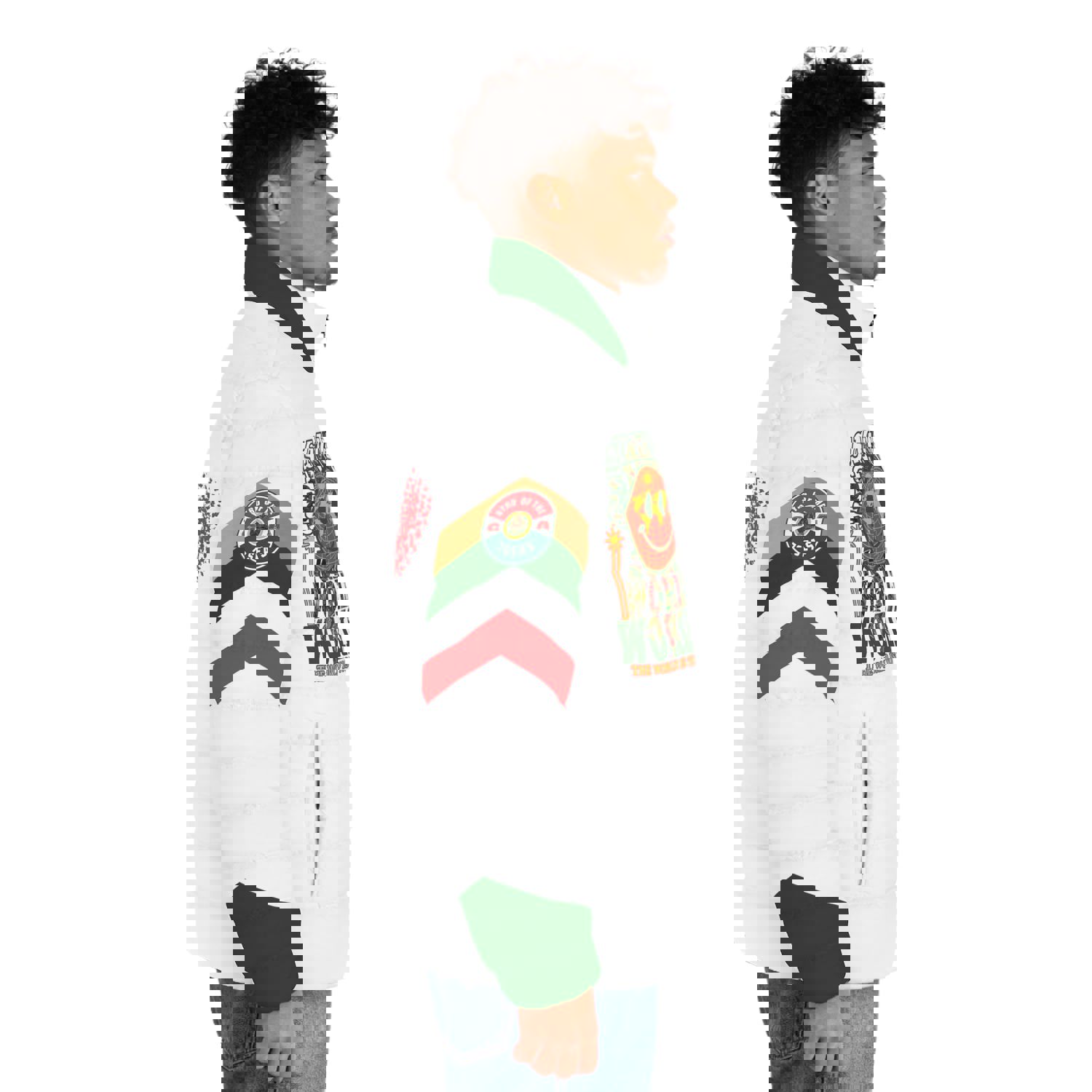 Graffiti Byrd - Byrd Of The 7Seas Gods Apparel - Gods/Mens Puffer Jacket