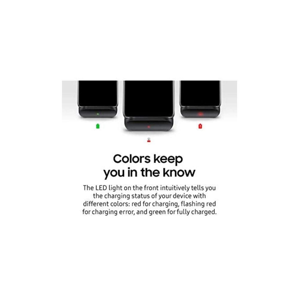 SAMSUNG Electronics Wireless Charger Convertible Qi Certified (Pad/Stand) - Black (US Version)