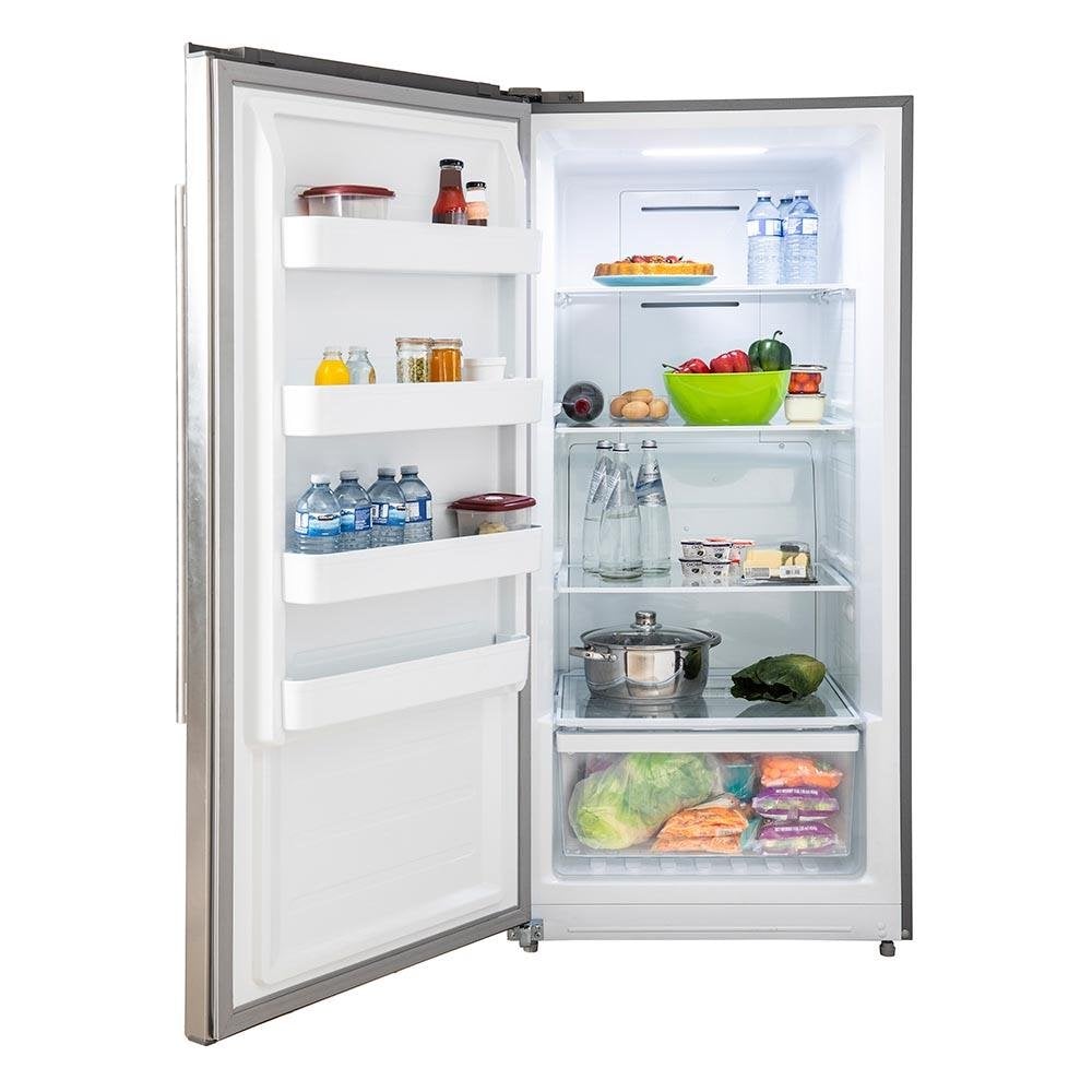 FORNO Combo Rizzuto 60'' Right and Left Swing Refrigerator/Freezer Stainless Steel 13.8 cu.ft with Grille Trim Kit
