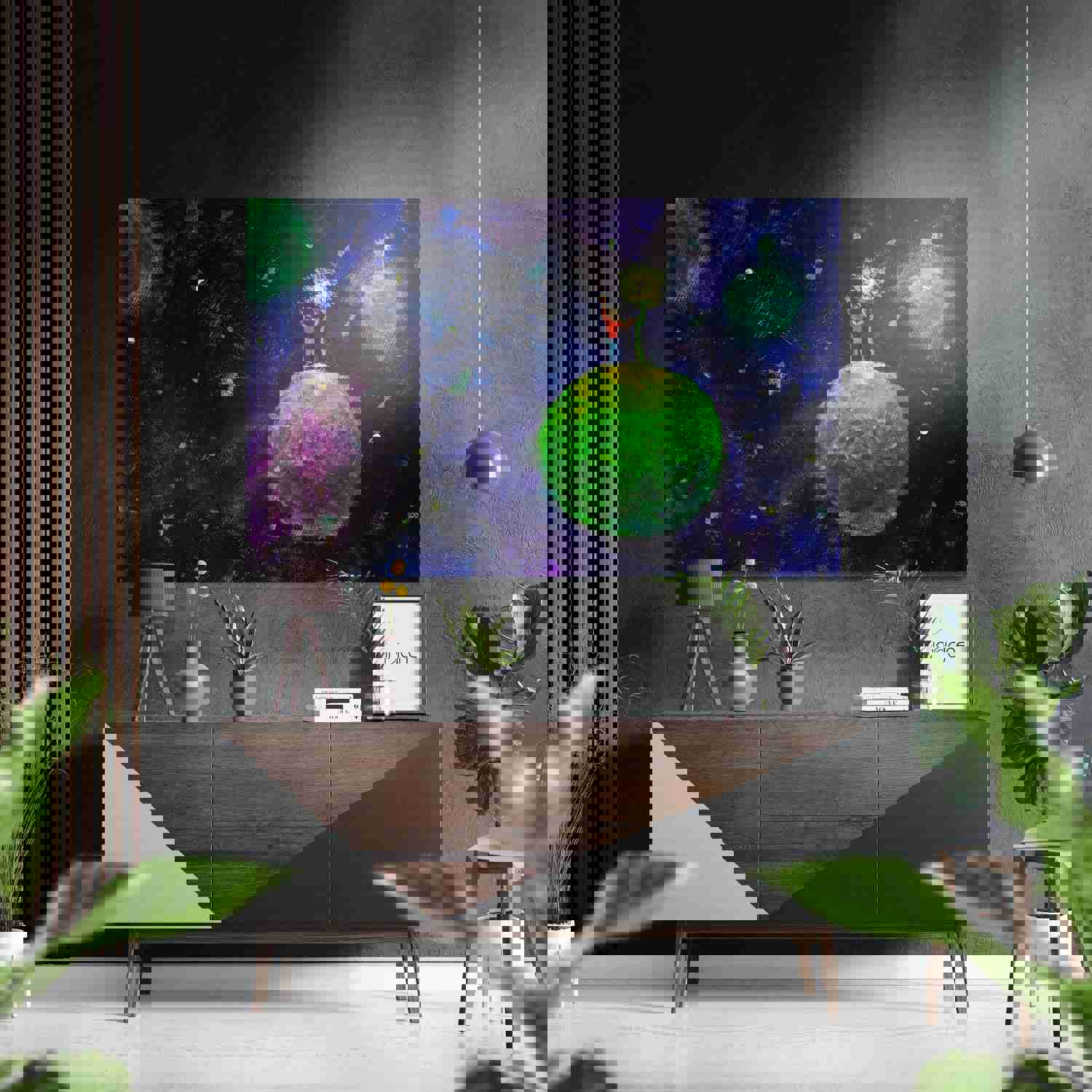 Prince is Here Brushed Aluminium Dibond Wall Art