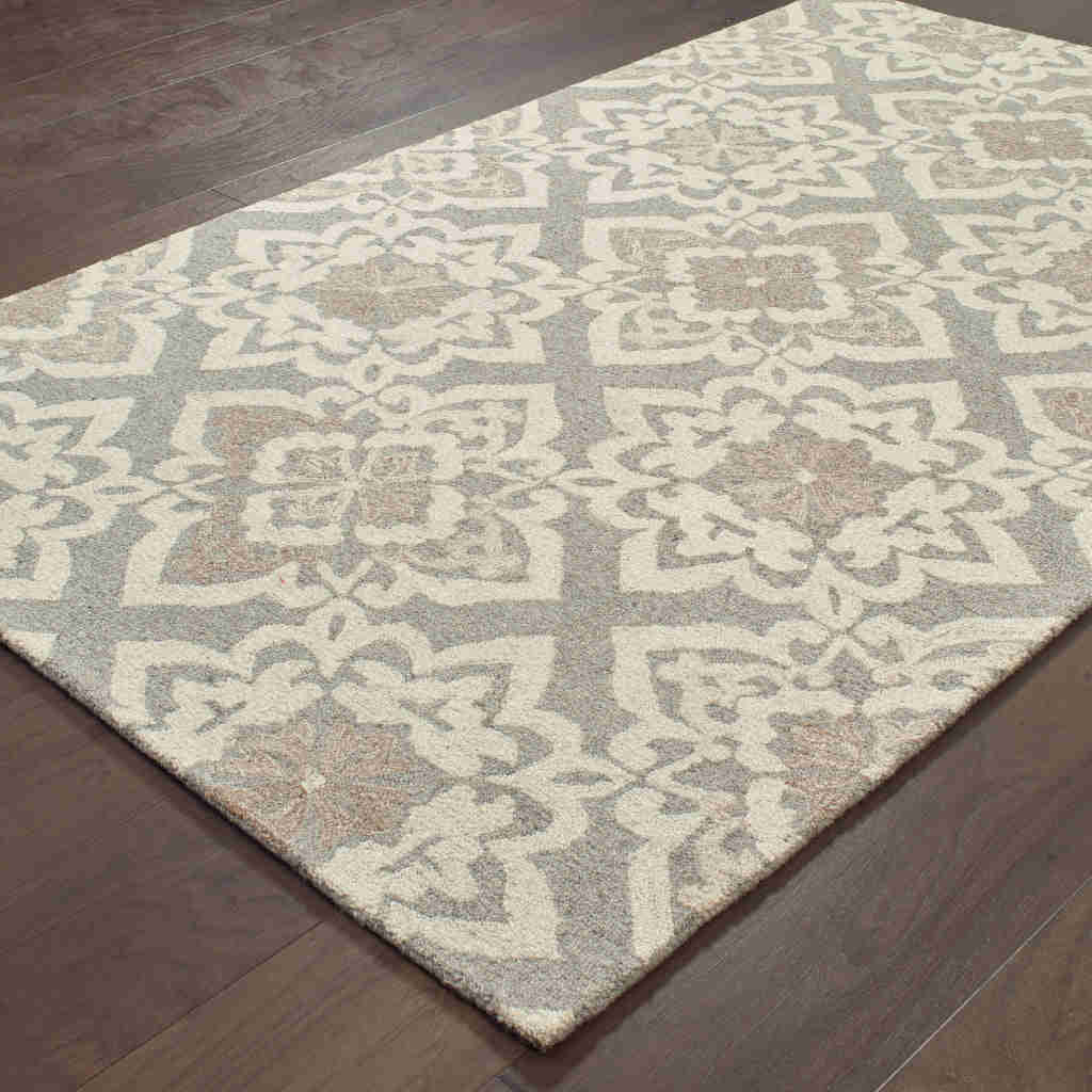 Oriental Weavers Craft 93004 Multicolor Rectangle Indoor Area Rug - 100% Wool Hand Tufted Geometric Rug
