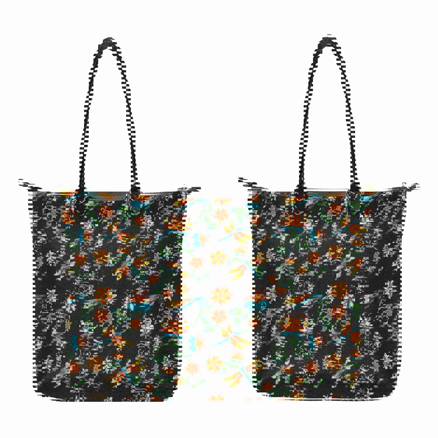 Dragon Lily Noir Single-Shoulder Lady Handbag