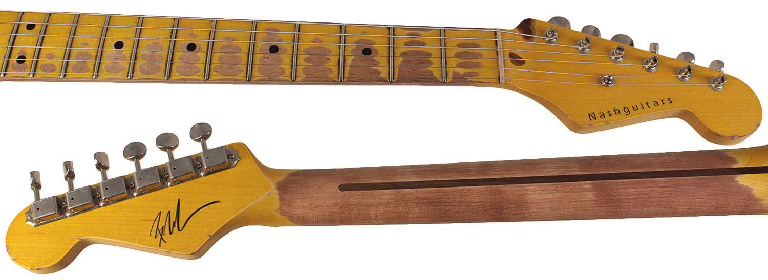 Nash S-57 Guitar, 2-Tone Burst, Heavy Aging