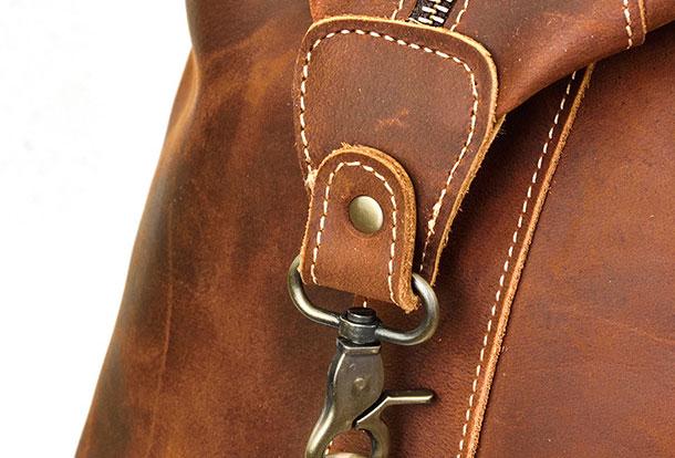 Vintage Genuine Leather Men's Duffle Bag - Weekender & Travel Bag