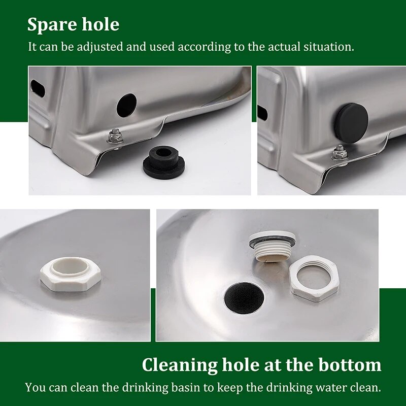 Stainless Steel Automatic Float Valve Water Bowl for Cattle, Horse, Sheep, and Pets