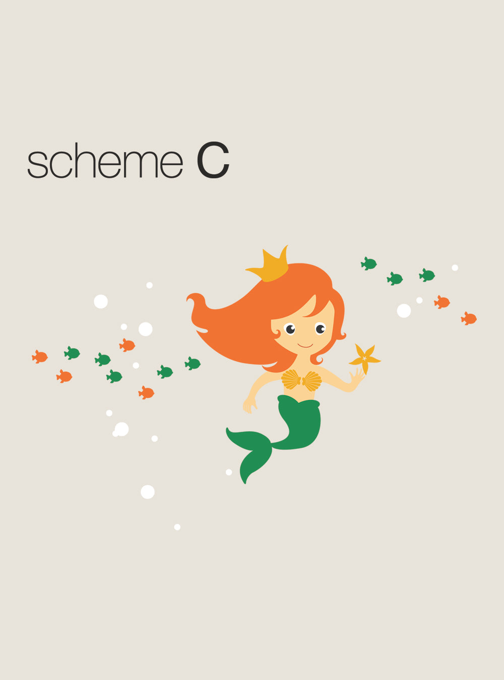 Mermaid Wall Decal - Under the Sea Wall Decal