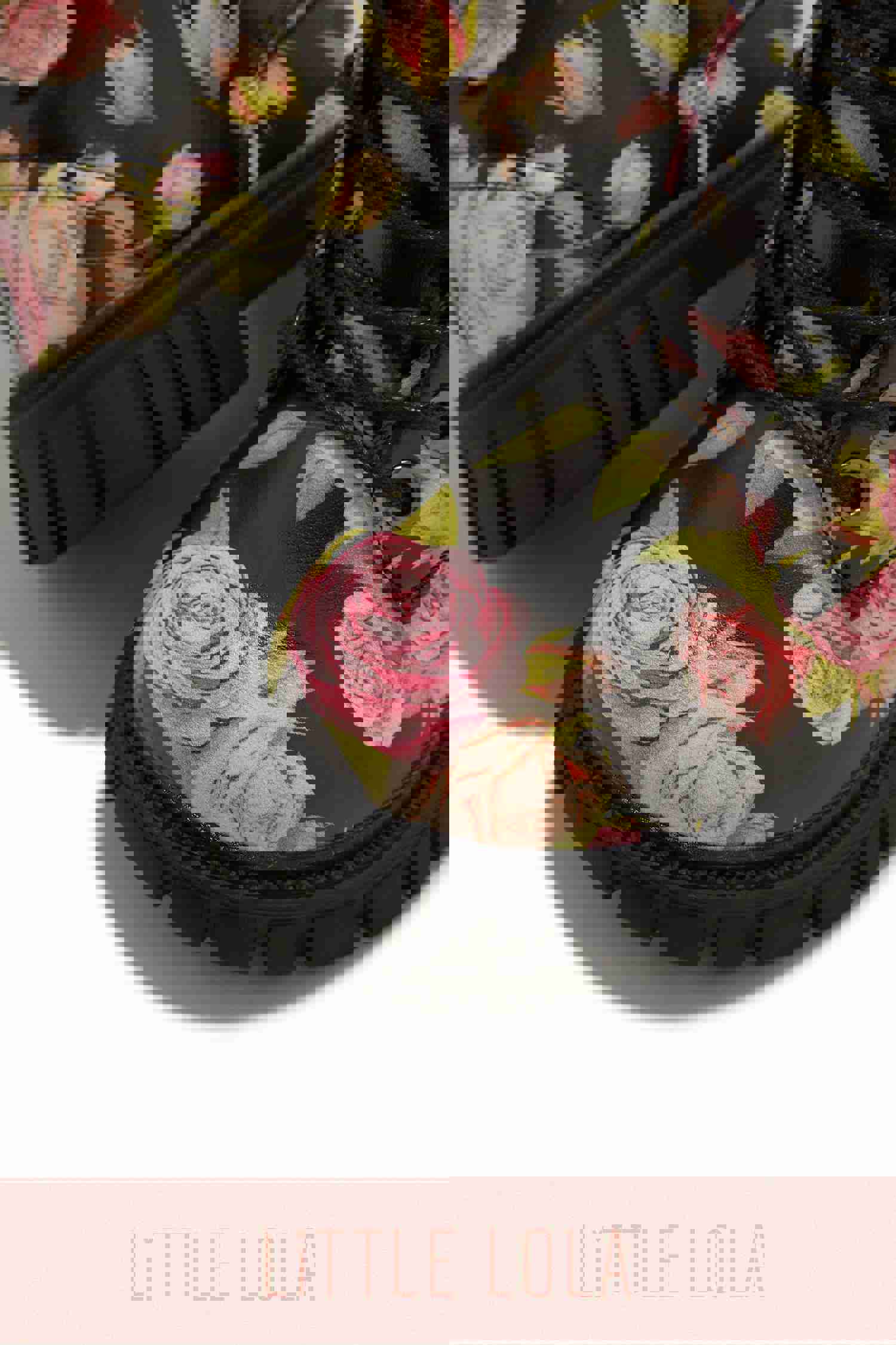 Valentina Kids Floral Lace Up Boots - Stylish and Comfortable