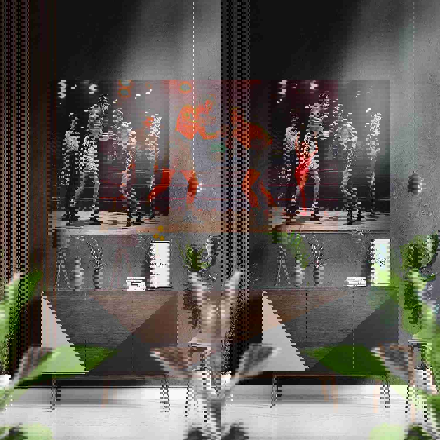 Round 13 Brushed Aluminium Dibond Wall Art