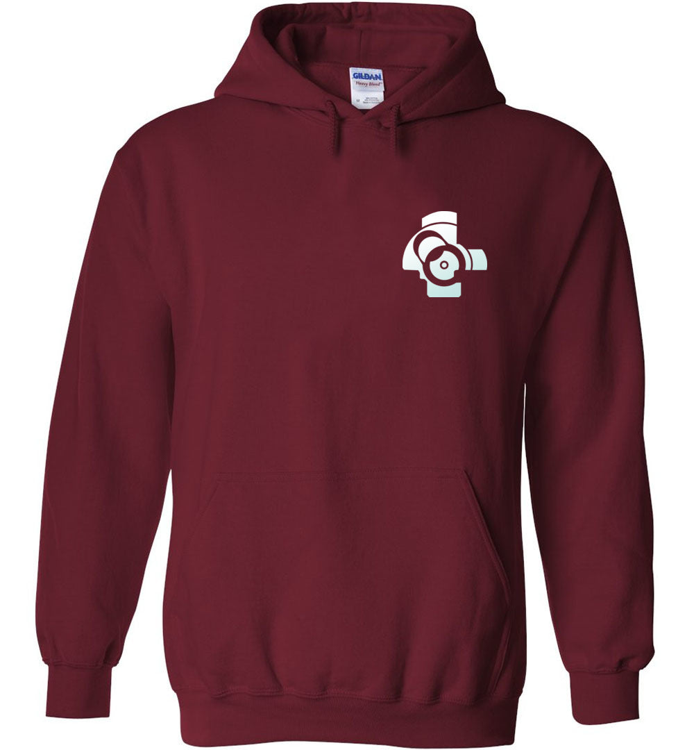 AK-47 Bolt Face Mens Hoodie - Unique Design for Gun Enthusiasts