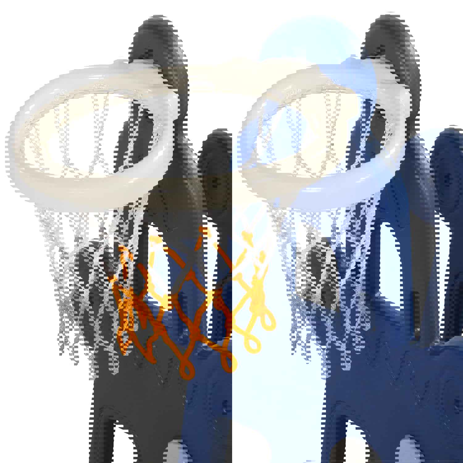 3-in-1 Children Slide Swing Set with Basketball Hoop for Indoor & Outdoor Play