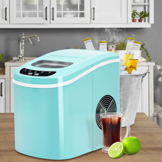 Mini Portable Compact Electric Ice Maker Machine - Green
