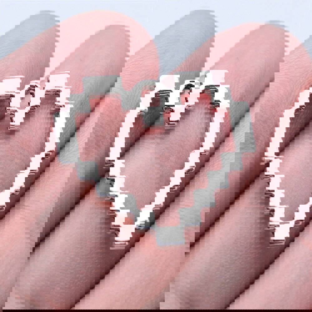 10pcs Antique Silver Mosaic Heart Charms for DIY Jewelry Making