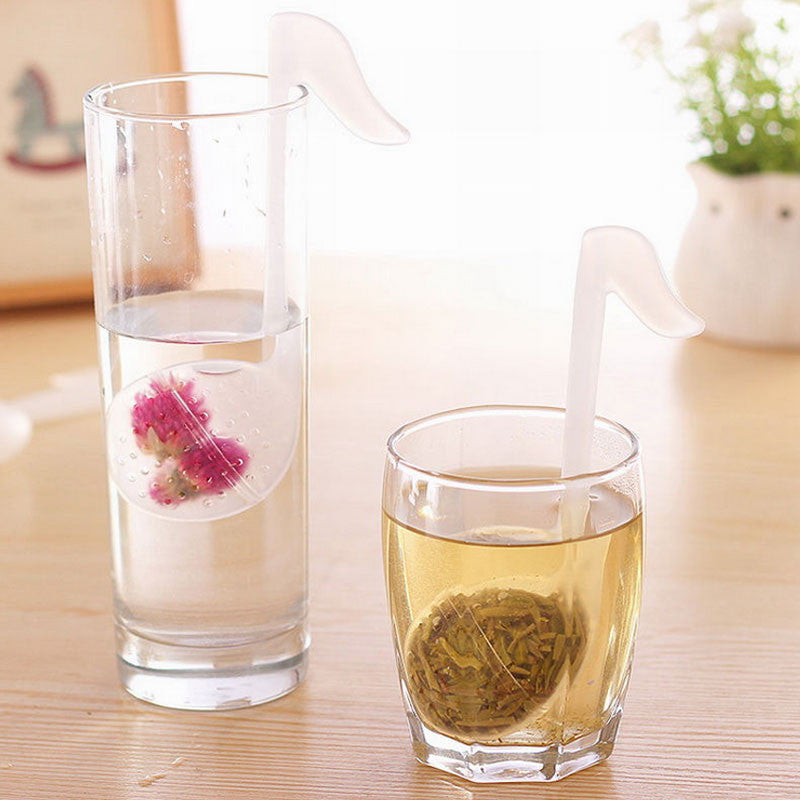 Music Note Shape Tea Strainers - Cute Silicone Tea Infuser for Kitchen