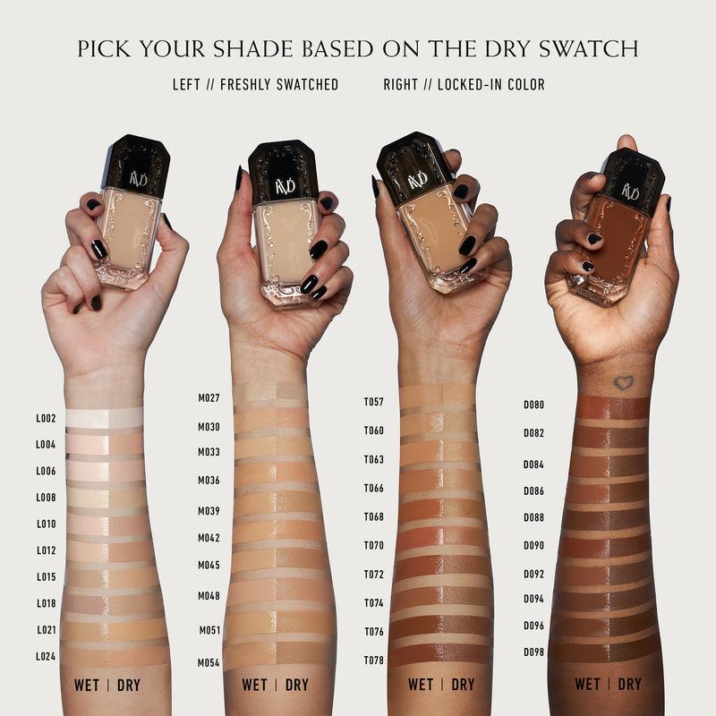 KVD BEAUTY GOOD APPLE FULL-COVERAGE TRANSFER-PROOF VEGAN SERUM FOUNDATION (MEDIUM 051)