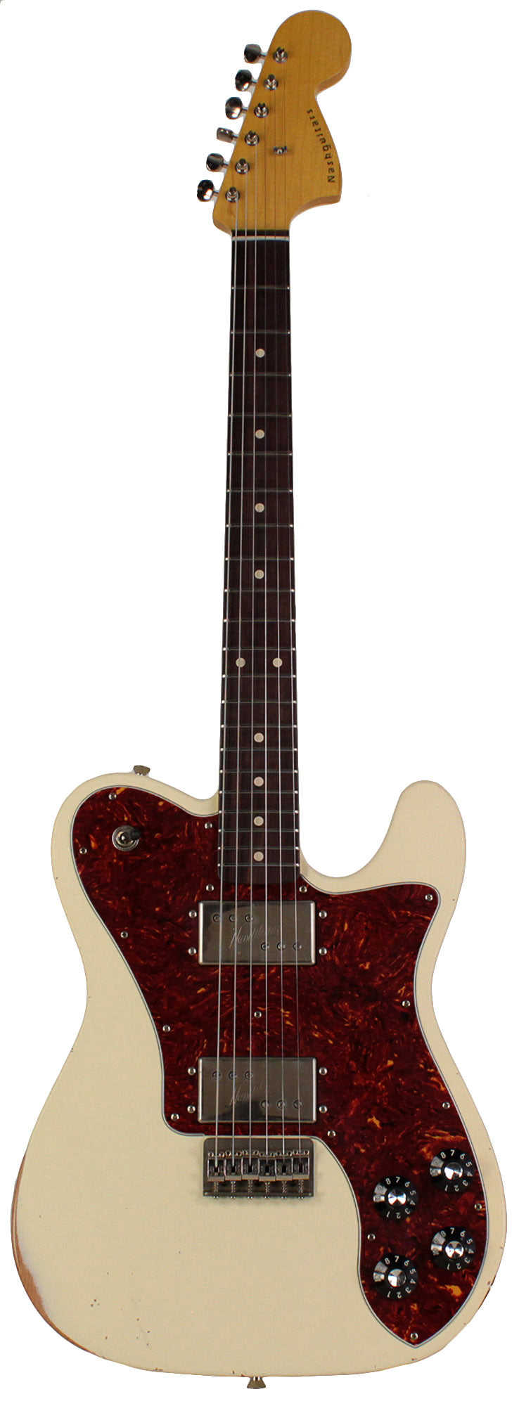 Nash T-72DLX Guitar - Olympic White with Rosewood Fretboard & Light Aging