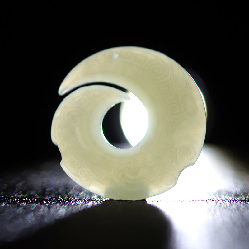 Hetian Jade Pendant for Men and Women - Lucky Money Transmigration Jade Necklace