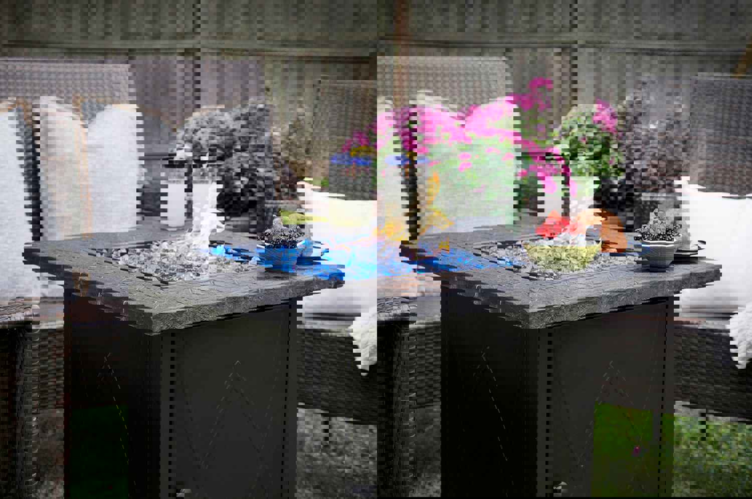 Endless Summer 30 In. Outdoor Propane Gas Rock Top Fire Pit