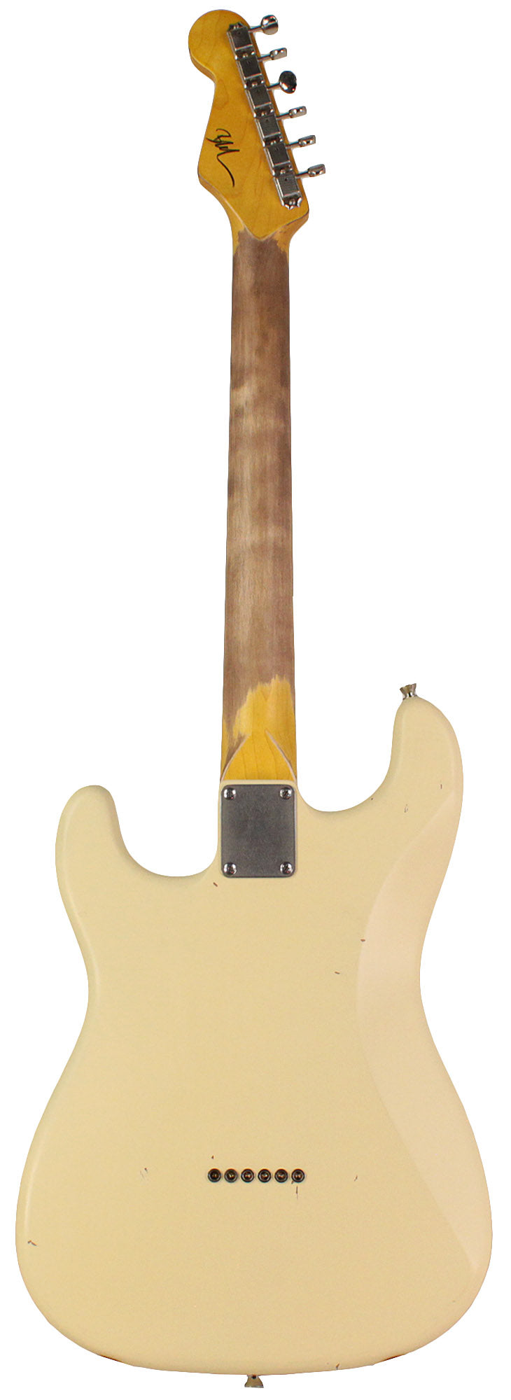 Nash S-63 Guitar, Olympic White, Hardtail, Light Aging